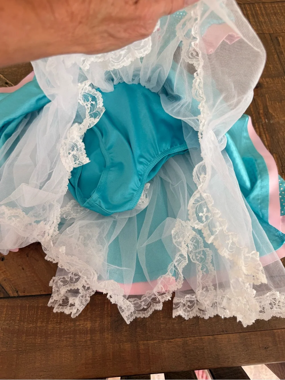 Wish Aqua & Pink Retro Diner Costume Dress